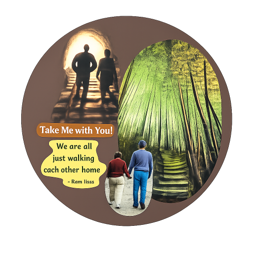 Spirit collage — Take Me with You, walking each other home